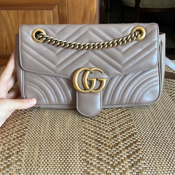 Gucci Handbags - GG Marmont small matelassé shoulder bag